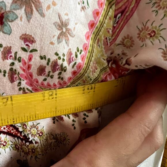 Dee Elly Anthropologie Paisley Button Up Top Medium Boho Chic Retro Bohemian - Picture 6 of 6